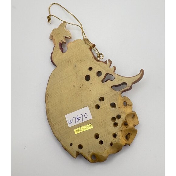 Vintage Victorian Angel with Doves Christmas Tree Ornament Glitter Accents - Picture 2 of 6